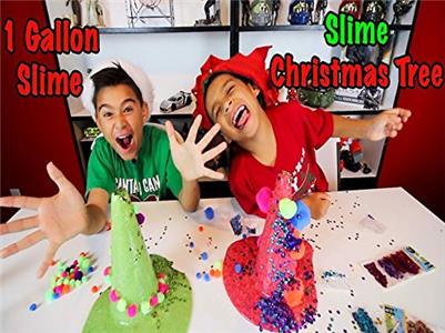 Damian & Deion in Motion 1 gallon christmas slime and slime christmas tree decorating (2018– ) Online